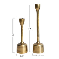 Slender Brass Candle Holders