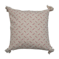 Red Dotted Pillow