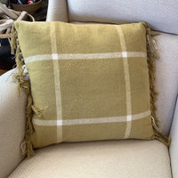 Mustard Flannel Pillow